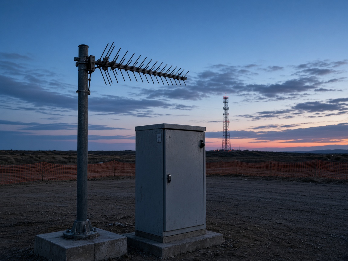 An unattended directional antenna stays where the crew left it; the pad will not re-aim it.